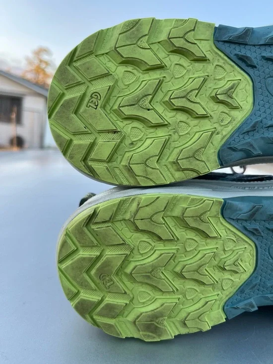 Asics Gray with Pink Logo Cushioning Running Shoe - Picture 10 of 11